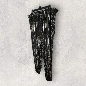 Lularoe 2XL Jax Jogger In Black And White Print NWT